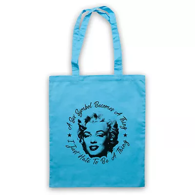 Marilyn Monroe Sex Symbol Retro Unofficial I Hate To Be Tote Bag Life Shopper • £15.99