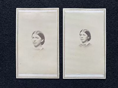 Antique Providence Rhode Island Pretty Woman Civil War Era CDV Photo Card • $9.95