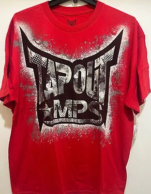 TAPOUT Red Color Men T-shirt - Screen Printed Graphic - New With Tag • $24.99