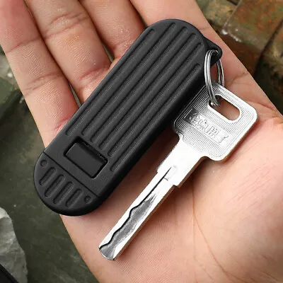 Small Pocket Fixed Blade Knife Camping Survival Keychain Knife EDC Rescue Knife • $10.24