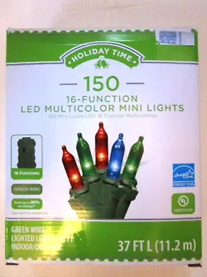 $33.25 • Buy Holiday Time 150 16-function Led Multi-color Mini Lights - New
