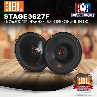 JBL Stage3 627F 6.5  2-Way Coaxial Speakers 45 Watts RMS - 3 Ohm - No Grilles • $116.85