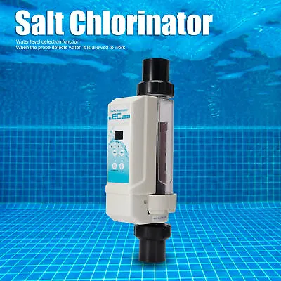 8g/h Pool Saltwater Salt Chlorine Generators Electrolysis Salt Chlorinator UK • £234.56