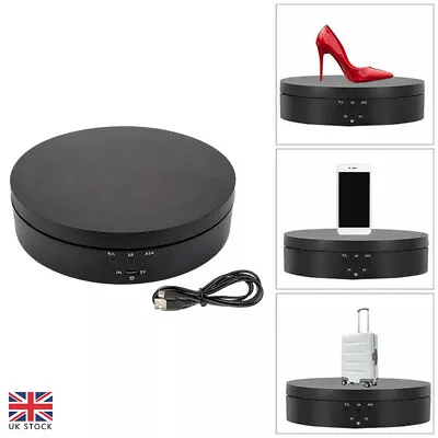 Electric Turntable Display Stand Jewelry Photography Picture Stand 360° Rotating • £14.99