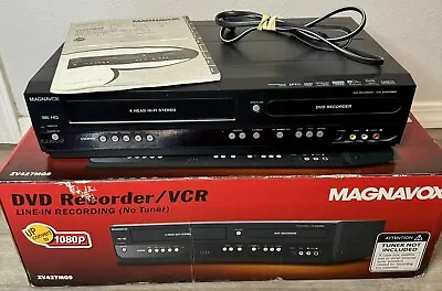 Magnavox ZV427MG9B HDMI VCR DVD Combo Player Recorder Dubbing Tested W/ BOX! • $129.99