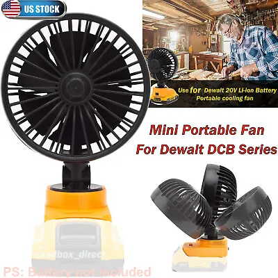 Portable Mini Fan For Dewalt 20V 60V MAX Cordless Li-Ion Jobsite Fan Bare Tool • $18.61