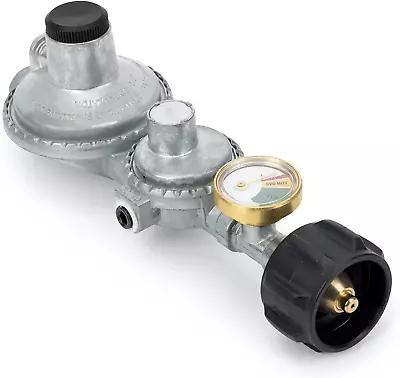 2 Stage Propane Regulator With Gauge Standard 3/8 Female NPT And QCC1 Vertical • $41.14