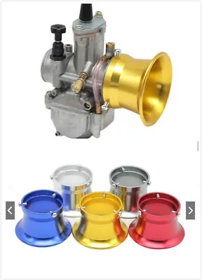 50MM Motorcycle Carburetor Velocity Stack Air Filter Wind Cup Horn Motor Bike • $5.84