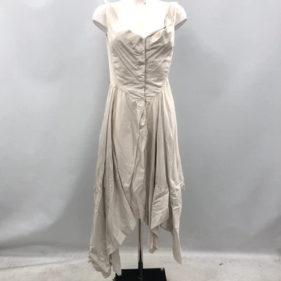 £72 • Buy Vivienne Westwood Anglomania Bodice Dress Womens UK 10 Off White 080223