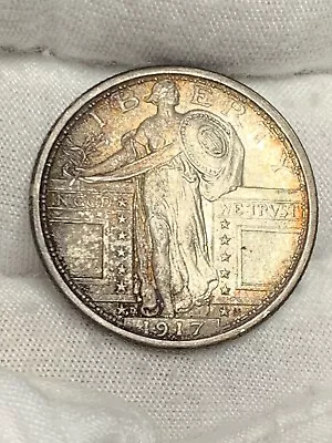 1917-D 25c Type 1 Standing Liberty Quarter**475763O • $22.50