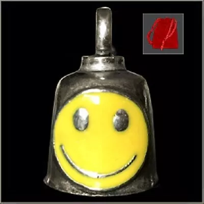 GREMLIN MOTORCYCLE BELL SMILEY FACE W/ RED BAG FITS HARLEY RIDE BELL • $13.92