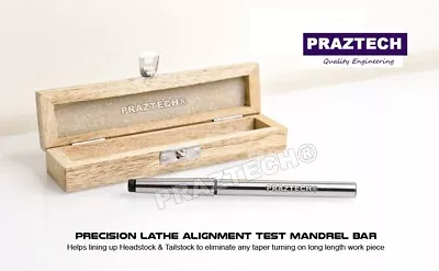 USA MT1 Lathe Alignment Test Bar Mandrel Inspection 150mm Long | Morse Taper 1 • $26.99