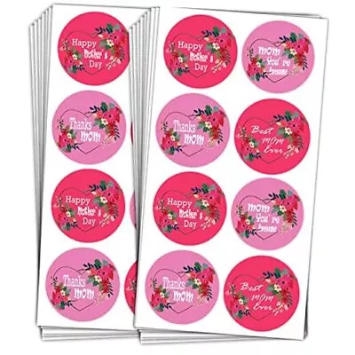  Happy MotherDay Labels Stickers2 Inch Best Mom Ever With Flowers Heart Gift  • $20.65