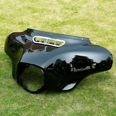 Vivid Black Front Batwing Outer Fairing Fit For Harley Electra Glide 2014-2023 • $110.99