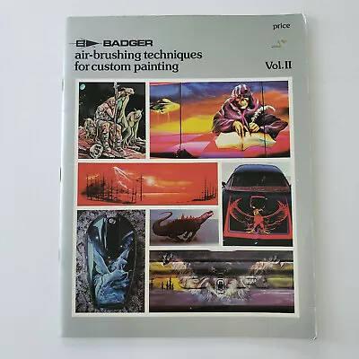 Badger Air-Brushing Techniques For Custom Painting Vol. II-Pbk-Ciati-1981-Auto • $27.95