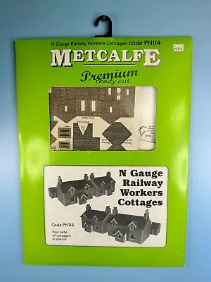 METCALFE PN114 N GAUGE Model Railway Building Kit - RAILWAY WORKERS COTTAGES • £12