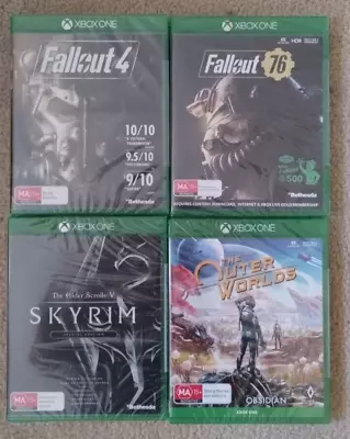 New - Fallout 4 Fallout 76 Skyrim & The Outer Worlds Xbox One Games • $150