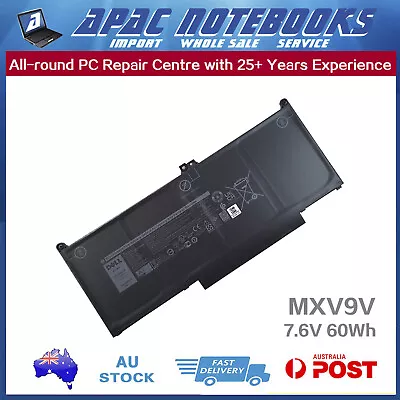 Genuine MXV9V Battery For Latitude 5300 5310 7300 7400 P97G P99G P100G 7.6V 60Wh • $86