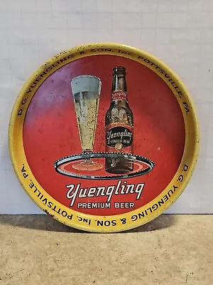 Vintage YUENGLING BEER DG YUENGLING & SON POTTSVILLE PA 13  Metal SERVING TRAY • $60