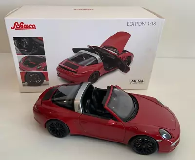 SCHUCO 1:18 Porsche 911 Carrera 4 GTS Targa #450039300 Limited To 500pcs • $75.78