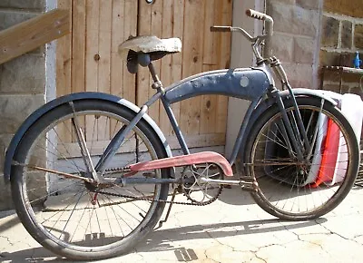 MONARK SUPER DELUXE TANK #4400 MEN'S BALLOON TIRE BICYCLE 1940s • $499.99