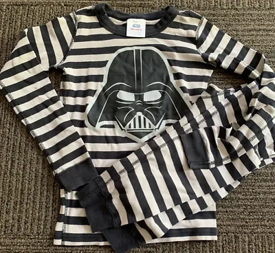 $22.99 • Buy Hanna Andersson 140 Star Wars Darth Vader Pajamas Long Johns Set Lot