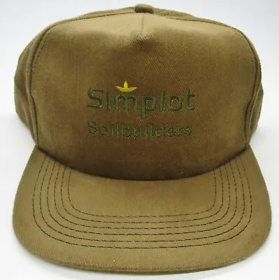 Vintage Simplot Soilbuilders Snapback Farmer Hat K Products Made In USA Trucker • $8