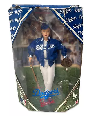 Vintage 1999 Mattel BARBIE Los Angeles LA Dodgers Doll MLB Baseball NIB 23882 • $79.95