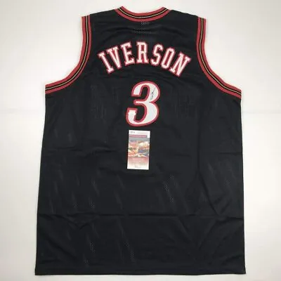 Allen Iverson Signed Philadelphia Black Basketball Jersey JSA COA • $599