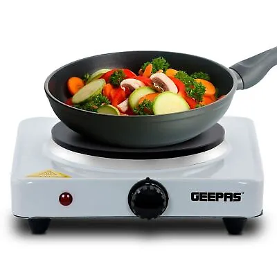 Hot Plate Electric Cooker Single Portable Table Top Kitchen Hob Stove 1000W • £14.99