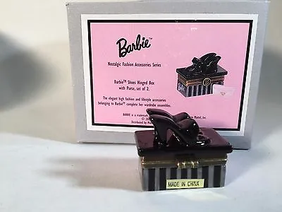 Barbie Clutch AND Shoes  PHB Porcelain Hinged Boxes Midwest Of Cannon Falls  • $19.98