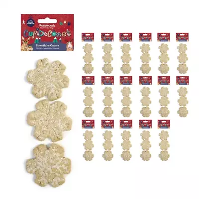 18 X Rosewood Christmas Snowflake Wood Gnaw Treats For Small Animals Rabbits • £10