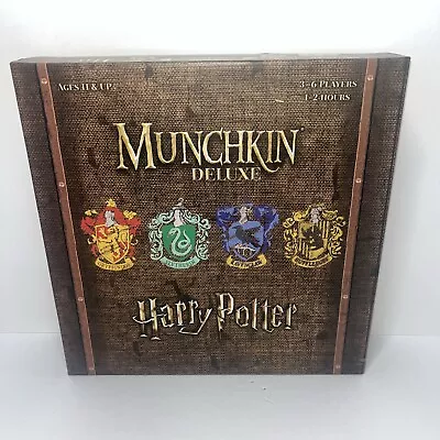 USAopoly Munchkin Deluxe Harry Potter Hogwarts Board Card Game Wizard COMPLETE • $18.99