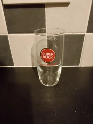 £3 • Buy Super Bock Brewery Half Pint Beer Glass - Portugal