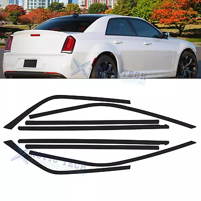 Chrome Delete Blackout Vinyl Overlay For 2011-2023 Chrysler 300 Side Window Trim • $38.99