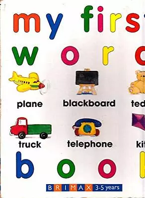 My First Word Book Large BD Hardback Book The Fast Free Shipping • $7.78