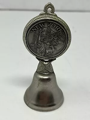 Vintage New York Pewter Hand Bell Made In USA • $12.97