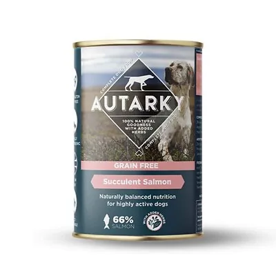 Autarky Working Dog Grain Free Adult Wet Dog Food - Salmon - 12x395g Cans • £24.99