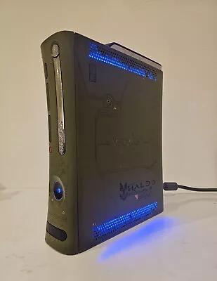 💯⭐⭐⭐⭐⭐ Xbox 360 Halo 1TB Jasper Console. Custom Blue LED Light Mod • $329