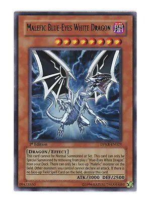 Malefic Blue Eyes White Dragon DPKB-EN023 Yugioh Ultra Rare 1st Edition NM • $17.99