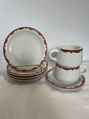 Vintage Mayer China Beaver Falls Pa Rust Rim Restaurant Ware • $15