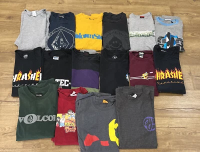 $50 • Buy Lot Of Vintage 16 Skateboarding Shirts Volcom T&C Thrasher Enjoi Element Y2K