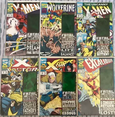 X Men Fatal Attractions Set 25;753049225 71 Sign COA • £59.99