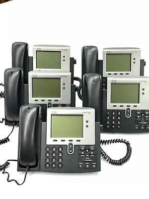 LOT OF 5* CISCO Unified CP-7942G VoIP PHONE 7942G IP Phone • $89