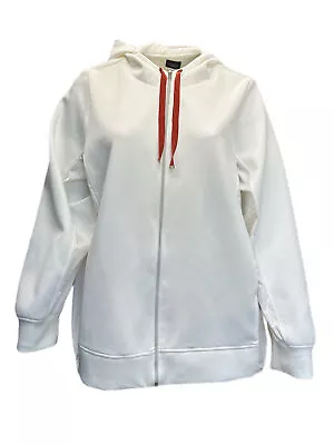 Marina Rinaldi Women's White Oncia Jersey Jacket Size 20W/29 NWT • $73.75