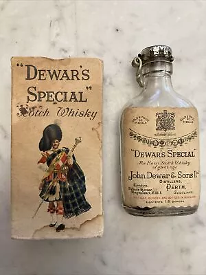 VTG Dewers Special White Label Scotch Whisky 1.6 Oz Bottle With Box • $5.99