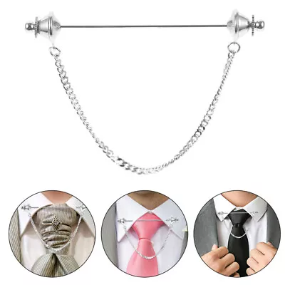  Shirt Collar Pin Tie Pin Men Necktie Pin Decorative Collar Bar Clothes Brooch • £8.28