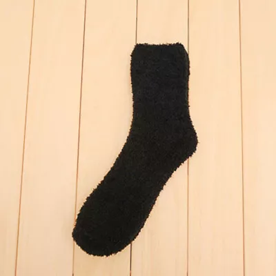  3 Pairs Soft Slippers Men Socks Winter Room Thicken House For Thermal • $11.59