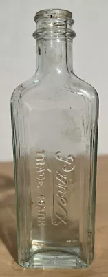 VINTAGE Pinex Cough Syrup Medicine Apothecary Pale Green Embossed Bottle • $9.95