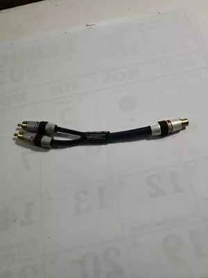 Genuine Monster Cable Splitter 2 - RCA Male To 1 - RCA Female Jacks ~7  Long • $14.99